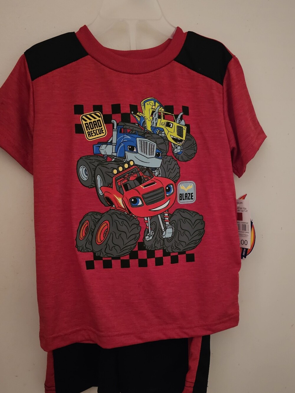 Nickelodeon Blaze Red and Black Monster Truck Tee